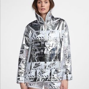 NWT Nike Womens NSW Jacket Metallic Medium